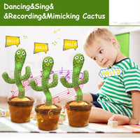 1 x RAW Customer Returns seOSTO Talking Dancing Cactus Plush Toy, Dancing Cactus Toy, Electronic Plush Doll Gifts for International Children s Day Gifts - RRP €21.17