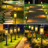 1 x RAW Customer Returns nipify solar lamps for outdoor garden, 4 pieces solar lights garden with warm white tungsten light, IP65 waterproof auto on off solar lights garden decoration for lawn, gardens, yard, gifts - RRP €31.99