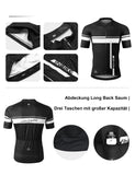 1 x RAW Customer Returns INBIKE cycling jersey men s short sleeve women s cycling clothing men s set short cycling jersey and cycling shorts with seat pad black, L  - RRP €37.99