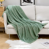 1 x RAW Customer Returns MIULEE Cuddly Blanket Fleece Blanket Flannel Blanket Solid Color Living Room Blankets Couch Blanket Fluffy Throw Microfiber Bedspread Sofa Blanket Blanket For Bed Sofa Bedroom Office 85x95Inch 220x240 Matcha Green - RRP €46.99