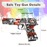 1 x RAW Customer Returns Toy gun, toy gun, graffiti soft foam toy guns, children s gun toy gun for children from 7 years - RRP €13.1