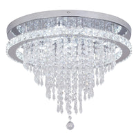 1 x RAW Customer Returns Deckrico Crystal Chandelier Modern Ceiling Lamp LED Lighting Fixture for Living Room Bedroom Kitchen Dining Room Cool White  - RRP €148.99