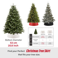 1 x RAW Customer Returns Tree Nest Christmas Tree Stand Trim Christmas Tree Basket Collar Skirt Christmas Tree Stand Wicker Christmas Tree Skirt 53cm Bottom - Wrapping Christmas Tree Stands, White, Plastic - RRP €35.88