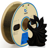 1 x RAW Customer Returns YOUSU 3D Printer Filament PLA Filament 1.75mm Gold 3D Effect Glitter Black Filament 1kg 2.2lbs . - RRP €27.08