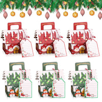 1 x Brand New 24 pieces of Christmas gift bags, gift bags with handle, large Christmas bags, Christmas biscuit bags, kraft paper gift bags, gift bags, Christmas biscuit boxes, Christmas gift boxes - RRP €8.66