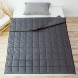 1 x RAW Customer Returns Sleepymoon Weighted Blanket Therapy Blanket Heavy Blanket for Better Sleep Stress Relief and Anxiety Weighted Blanket Gray Cotton, 152 203cm-11kg  - RRP €36.99