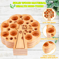 8 x Brand New Wooden Toys for Montessori 3 Years Apple Picking and Insects Game Wooden Toy for Boys and Girls, Educational Learning Shape Sorting Wooden Toys Gifts for Kids - RRP €163.2