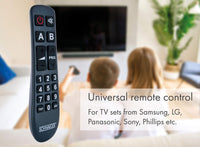 7 x RAW Customer Returns SCHWAIGER UFB1100 533 universal remote control 20 buttons senior remote control TV replacement remote control simplified remote control including batteries - RRP €105.84