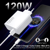 1 x RAW Customer Returns 120W USB Charger with 6A USB C Cable 1M for Mi Turbo Charge Fast Charger for Xiaomi 14 13 Ultra13T 12T 11T Pro 13 12 Lite 12X,Redmi Note 13 12 11S 10 Pro,Mi 11 Ultra 11i 10T,Poco M6 X6 Pro F5 - RRP €55.07