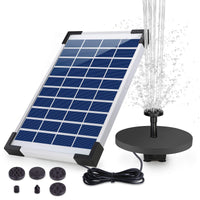 2 x RAW Customer Returns AISITIN Solar Fountain 5.5W Built-in 1500mAh Battery Solar Pond Pump Water Pump Solar Floating Fountain Pump with 6 Fountain Styles for Bird Bath Small Pond Garden Water Circulation - RRP €71.98