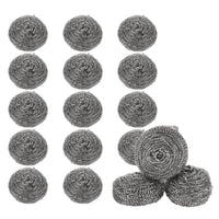 1 x Brand New APACALI 20 pieces stainless steel scouring pad, steel sponge made of rust-proof stainless steel, scouring pad cleaning sponge, steel wool for stubborn dirt, 30g per piece - RRP €20.4