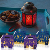 11 x Brand New Eid Mubara Gift Boxes, Muslim Eid Mubarak Party Eid Al-Fitr Decorations Paper Bags Gift Bags, DIY Boxes for Ramadan Candy Treats Biscuit Boxes Boxes Gift Boxes B  - RRP €93.94