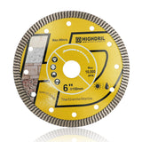 1 x RAW Customer Returns HIGHDRIL diamond cutting disc 150mm super thin cutting for concrete, granite, natural stone, brick, dry cutting - RRP €21.49