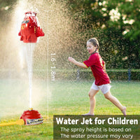 5 x Brand New Rocket Water Sprinkler Kids Rocket Sprinkler Water Rocket Sprinkler Boys Girls Outdoor Water Rocket for Summer Backyard Rotation Rocket Sprinkler Gifts Red  - RRP €82.4