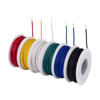 1 x RAW Customer Returns TUOFENG 20 awg Wire Solid Core Hookup Wires-6 Assorted Colored Jumper Wire 26.3 ft or 8 m Each, 20-Gauge Tinned Copper Wire PVC OD 1.7mm Hook up Wire Kit - RRP €19.7