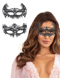 1 x Brand New ohyeahlady 2 Pack Venetian Mask Ladies Lace Masquerade Ball Catwoman Mask Sexy Eye Mask Halloween for Women Cosplay Blindfold Masks Costume Valentine s Day Carnival Party Face Mask Black - RRP €19.2