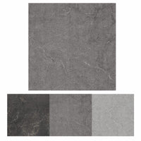 1 x RAW Customer Returns PVC floor covering self-adhesive tiles dark grey marble 30 x 30 cm, tile look vinyl floor tiles for entrance door, living room, kitchen, balcony, storage room, 20 pieces 1.8 m  - RRP €26.81