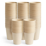 1 x RAW Customer Returns HAAGO 100 Sugarcane Bagasse Disposable Cups Party Cups Paper Cups for Parties - Stable, Biodegradable, Environmentally Friendly Compostable 370ml  - RRP €26.99