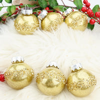 1 x Brand New 6 PCS Christmas Ball Set Creative Christmas Decorations Knitting Shiny Christmas Accessories Hanging Decorations for Christmas Tree Home Christmas Balls Ornament Gold  - RRP €20.4