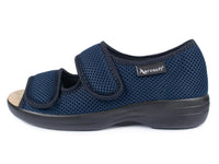 1 x RAW Customer Returns Aerosoft women s rehabilitation sandals Stretch 06, pressure-free, individually adjustable, in 3 colours blue, Numeric 40  - RRP €59.95