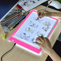 1 x RAW Customer Returns XIAOSTAR A4 light table Led light pad copy board light panels, with adjustable brightness, for artists, animation drawing, sketching, animation, x-ray viewing pink  - RRP €32.99