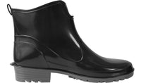 1 x RAW Customer Returns Ladeheid Women s Short Waterproof Wellington Boots Elegant and Comfortable LA-930 Black, 39 EU  - RRP €20.16