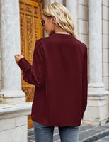 4 x Brand New Florboom blouse women s elegant long-sleeved shirt V-neck tunic shirt wine red XL - RRP €108.88