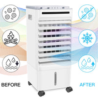 1 x RAW Customer Returns SONBION Portable Air Conditioner, 4 in 1 Air Cooler Air Cooler Humidifier Air Purifier Fan with 4 Ice Cube Trays, Evaporative Cooler for Home Office, - RRP €90.74