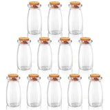 1 x RAW Customer Returns BELLE VOUS Pack of 12 Glass Jars with Cork Stoppers 100 ml Mini Airtight Bottles - Glass Bottles for Wedding Gifts, Party Gifts, Kitchen Spices and Jam - RRP €20.49