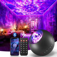 1 x RAW Customer Returns Starry sky projector, 20 light modes Galaxy projector, 15 sleep music LED starry sky projector children LED starry sky projector adults, Bluetooth night light starry sky projector Galaxy - RRP €20.74