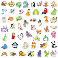 9 x Brand New Stickers for children, 100 pieces animal stickers for children, vinyl waterproof stickers set for water bottles, skateboards, laptops, refrigerators, bicycles, luggage, telephones and more - RRP €54.36