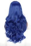 1 x RAW Customer Returns ColorfulPanda WigBlue Women s Wig Long Wavy Curls Natural Wig for Women Everyday Anime Cosplay Costume Party Halloween Carnival Fashion Synthetic Hair... Indigo Blue  - RRP €25.79