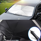 1 x RAW Customer Returns Car Sunshade, Foldable Sunshade, Thermal Insulation, UPF 50 Anti 99 UV Ray, Easy Storage, Great for Your Cars. 140X78CM  - RRP €20.82