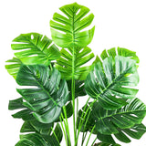 1 x RAW Customer Returns AIVORIUY Artificial Plants Indoor Fake Turtle Plastic Tree with Green Leaves Tropical Jungle Monstera Potted for Home Outdoor Office Garden Decoration Green  - RRP €27.23