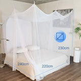 1 x RAW Customer Returns Flystopper - MOSQUITO NET double bed XXL - 240x220x230, XXL mosquito net for bed, finest holes, rectangular net curtain travel, insect protection, 2 entries, easy to attach, carrying bag - RRP €40.28