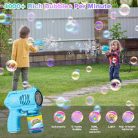 17 x Brand New Panacare children s bubble gun, bubble machine gun with music 3000 bubbles min with bubble solution, bubble toy outdoor gift for boy 3456789 birthday party - RRP €291.38