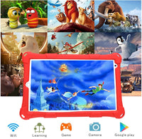 1 x RAW Customer Returns Tablet for Kids 8 Inch Android 10.0 Wifi Tablet PC, 4GB RAM 64GB ROM, IPS FHD Display, Pre-Installed with Tablets for Kids, Parental Control, Disney Youtube Kids Netflix Red - RRP €20.4