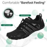 1 x RAW Customer Returns SAGUARO Barefoot Shoes Women Men Training Shoes Lightweight Training Fitness Shoes Barefoot Shoes Toe Shoes for Trekking Running Parkour Gym, 083 Black 41 - RRP €47.99