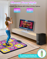 1 x RAW Customer Returns Acelufly Dance Mat for PC, USB Dance Mat Plug and Play Fun for Kids and Adults Girls Boys, Non-Slip Dance Pad, Compatible with PC Laptop - RRP €30.24