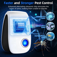 1 x RAW Customer Returns Ultrasonic Pest Repeller, 4 Pcs Ultrasonic Mosquito Repellent Professional Electronic Mosquito Repellent Insect Ultrasonic Mouse Repeller for Insects, Flies, Cockroaches, Spiders - RRP €20.14