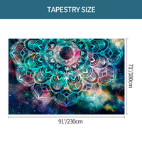 10 x Brand New Tapestry Psychedelic Mandala Wall Hanging Boho Blanket Tapestries Mysterious Nebula Stars Bedspread Wall Towel Beach Towel Large Beach Blanket Bedroom Living Room Dorm Wall Decoration 230x180cm - RRP €249.9