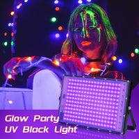 1 x RAW Customer Returns BOSYTRO UV Blacklight 150W Blacklight, IP66 Waterproof Blacklight LED Spotlight, UV Light Blacklight Lamp, for Disco, Glow Party, Halloween Decoration, Stage Lighting, Party Accessories - RRP €37.99