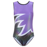 1 x RAW Customer Returns Bezioner Children s Leotard Girls Leotard Sleeveless Ballet Dancewear Purple 120 for 6-8 Years, 120-130 cm - RRP €17.99