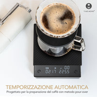 1 x RAW Customer Returns TIMEMORE Black Mirror Basic Pro, 2kg 0.1g, Digital Coffee Scale with Timer, Espresso Scale, Multifunctional Barista Scale, Automatic Time Scale for Coffee, Black - RRP €65.54