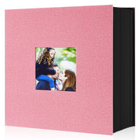 1 x RAW Customer Returns Lanpn Photo Album 10x15 1000, Extra Large XXL Linen Slip-in Album for Portrait and Landscape Photos Pictures Pink - RRP €30.48