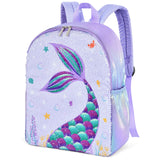 1 x RAW Customer Returns WERNNSAI School Backpack for Children - Sequins Mermaid Children s Backpacks for Girls 15 Inch Preschool Kindergarten Primary School Hiking Travel Backpacks Laptop Backpacks Daypacks School Bags - RRP €20.82