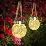 1 x RAW Customer Returns JSOT 2 Pack Solar Lamps for Outdoors 30 LED Solar Lanterns Balcony Decoration Lights IP65 Solar Lantern Weatherproof Solar Lamps Ball Garden Wedding Celebration Romantic Birthday Decoration - RRP €31.25