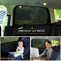 3 x RAW Customer Returns yhwl 2-Pack Large 105-135CM Car Window Sun Shade Car, Breathable Mesh Window Cover for Car Camping, Side Window Screen for Van, Camper, Large SUV Car - RRP €48.39