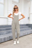 1 x RAW Customer Returns Byoauo Women Jumpsuit Long Pants Rompers with Pockets Sleeveless Strap Piece Romper Gray-XXL - RRP €30.24