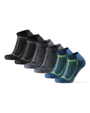 1 x RAW Customer Returns DANISH ENDURANCE 3 Pairs Short Running Socks, Anti-Blister, Technical Sports Socks for Running, for Men and Women, Multicolored 1x Blue Yellow, 1x Grey Black, 1x Black Grey , 39-42 - RRP €27.95